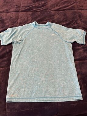 Nike Light Blue Heathered Performance Tee
